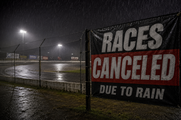 races canceled rain